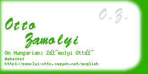 otto zamolyi business card